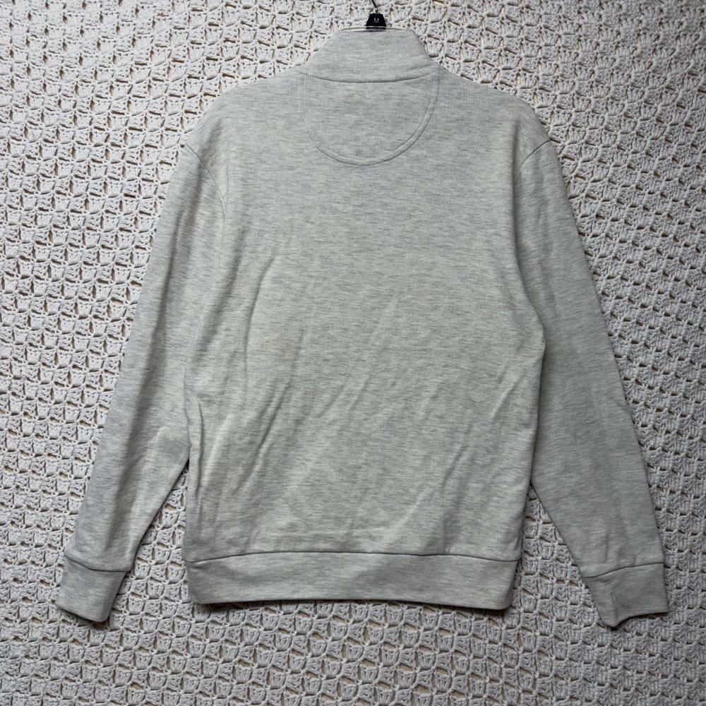 U.S. Polo Assn Sweatshirt Men's Sz S Grey 1/4 Zip Logo Pullover Cotton Blend NWT - Picture 3 of 10